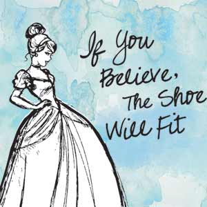 Disney Cinderella Sketch Art Shoe Will Fit iPhone 13 Pro Max Clear Case